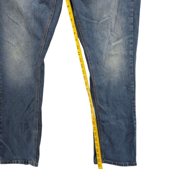 Smith & Mills Straight Leg Jeans Mens Blue Stretch Denim Size 42x32 - Picture 9 of 11